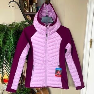 Brand New Columbia Thermal Reflective Omni-Heat Powder Lite Hybrid Hooded Jacket